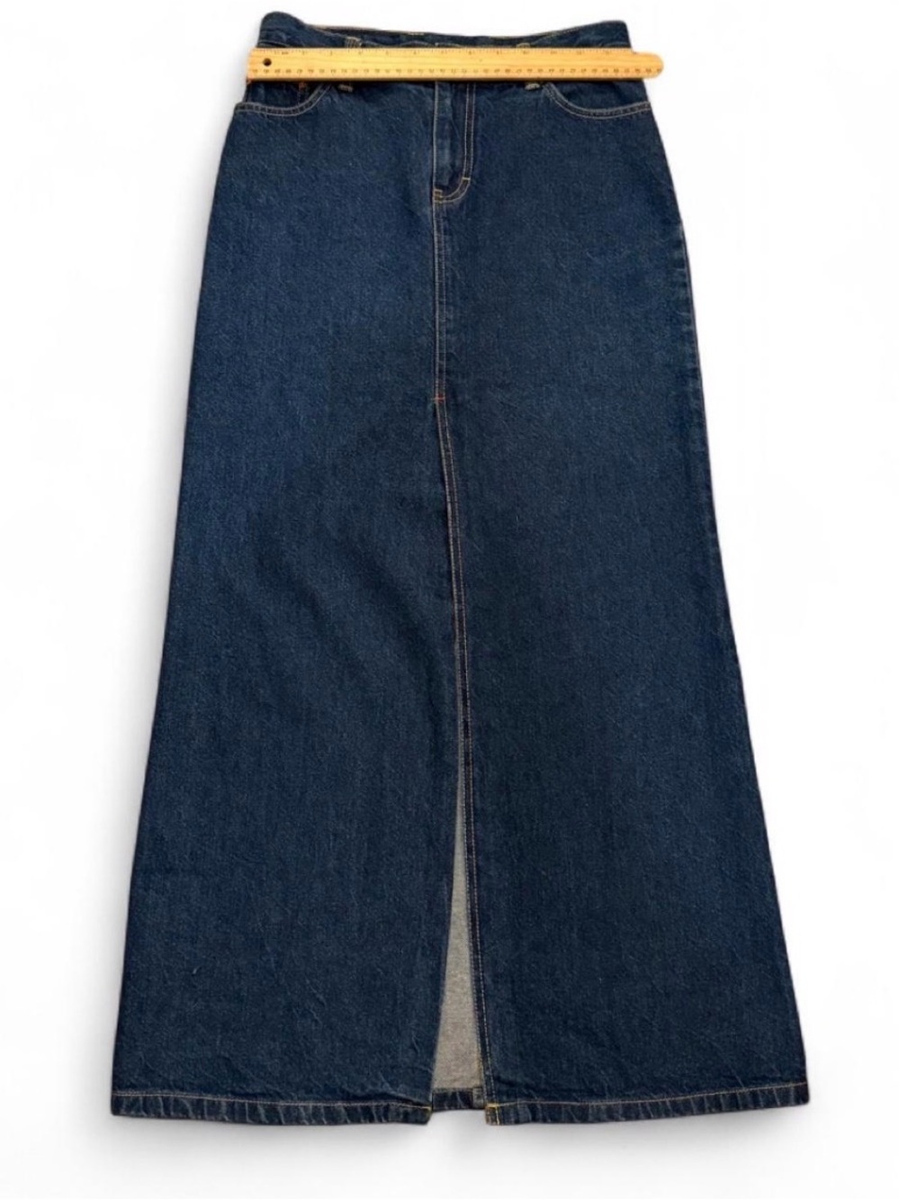 Tommy Hilfiger Y2K Denim Maxi Skirt Size 4 Small 27 Waist - Picture 4 of 6